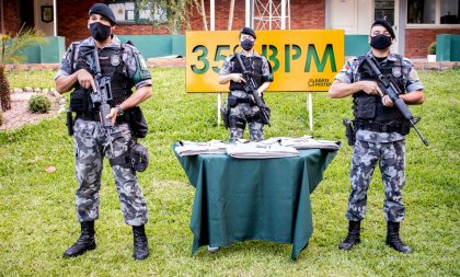 BM de Cachoeira do Sul recebe armamento e colete balístico