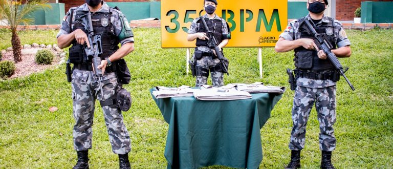 BM de Cachoeira do Sul recebe armamento e colete balístico