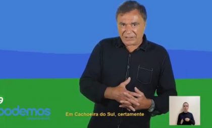 Senador Álvaro Dias grava vídeo para campanha de Cleber