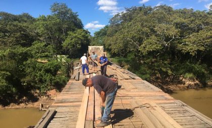 Enfim, é recuperado leito da ponte sobre o Rio Botucaraí