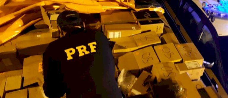 VÍDEO – PRF apreende carga milionária na BR-290