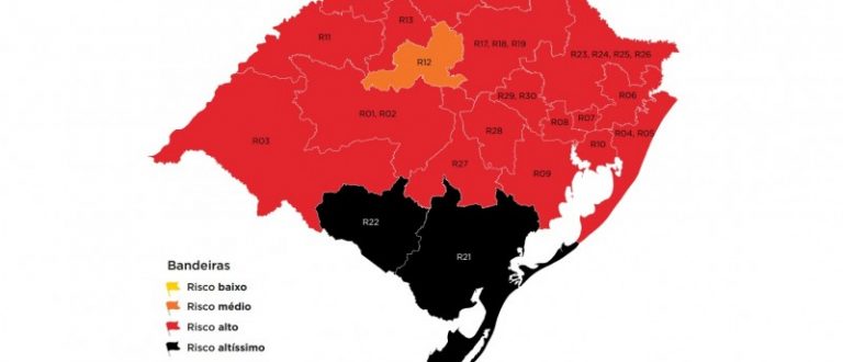 Regiões vizinhas migram para a bandeira preta