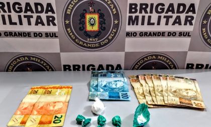 Tráfico de drogas: BM prende jovem de 18 anos no Bairro Carvalho