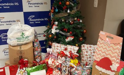 Começam a chegar os primeiros presentes do Natal Solidário Senac