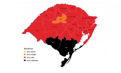 Governo do RS confirma bandeira preta para regiões vizinhas