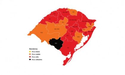 Cachoeira do Sul começa 2021 na bandeira vermelha