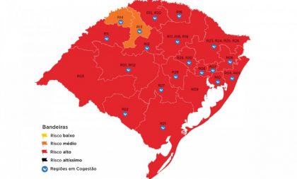 Recursos são indeferidos e RS fica quase todo vermelho no mapa definitivo da 36ª rodada