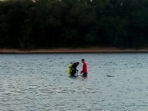 Bombeiros buscam desaparecido no Rio Jacuí