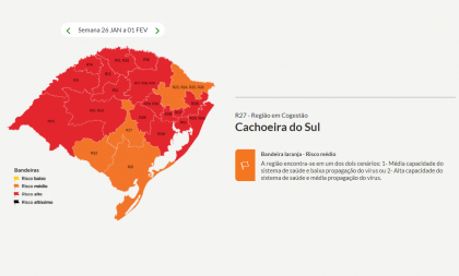 MELHOR CENÁRIO: CACHOEIRA MIGRA PARA LARANJA