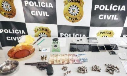 Polícia desarticula ponto de tráfico de drogas em Paraíso do Sul