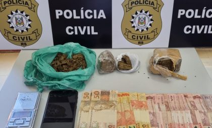 Maconha, balança, dinheiro e celular: Polícia detém homem no Marina