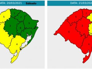 Defesa Civil emite novo alerta de chuva para o final de semana