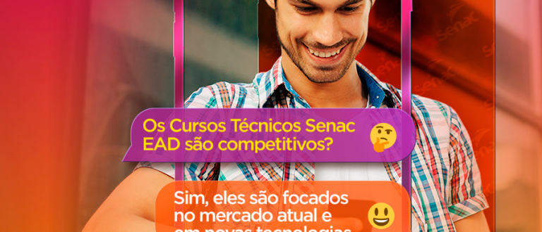 Senac está com inscrições abertas para cursos técnicos EAD