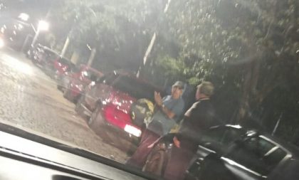 Filas para vacinação no drive thru são registradas na Fenarroz