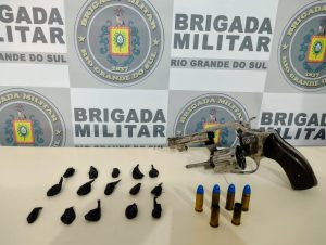 BM  prende jovem por disparos de arma de fogo e posse de entorpecentes