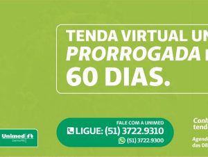 Tenda Virtual Unimed é prorrogada por mais 60 dias