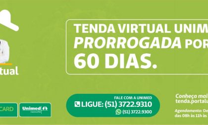 Tenda Virtual Unimed é prorrogada por mais 60 dias