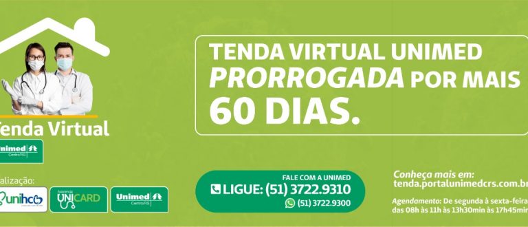 Tenda Virtual Unimed é prorrogada por mais 60 dias