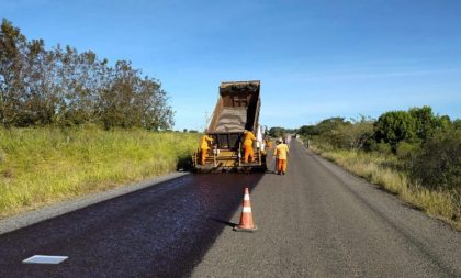 Avançam obras da ERS-403, entre Cachoeira do Sul e Rio Pardo