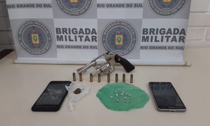 BM apreende arma de fogo e drogas no Habitar Brasil