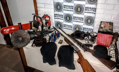 BM apreende armas de fogo às margens do Rio Jacuí