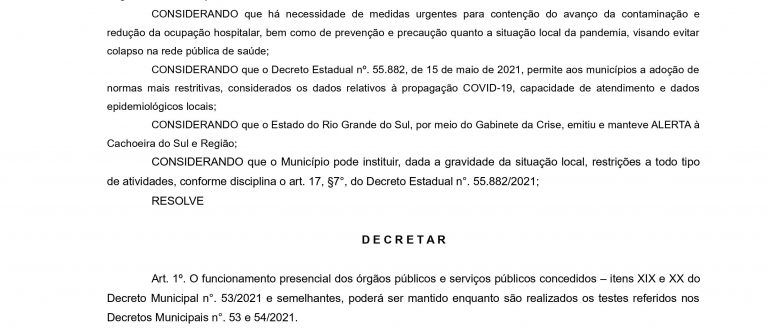 Testes de trabalhadores: Justiça manda Prefeitura ajustar decretos