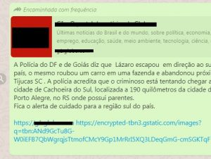 Fake News envolve fuga de serial killer para Cachoeira do Sul