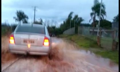 Estrada da Guajuvira vira um caos para os moradores