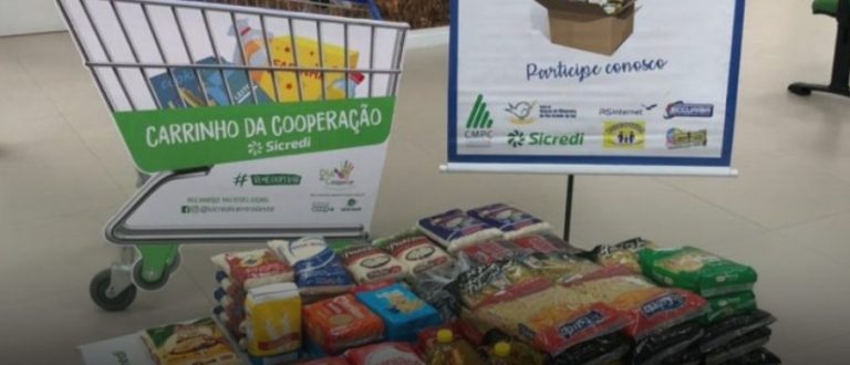 Campanha de arrecadação de alimentos mobiliza Sicredi Centro Leste RS