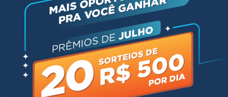 Receita da Sorte terá 20 prêmios diários de R$ 500 em julho