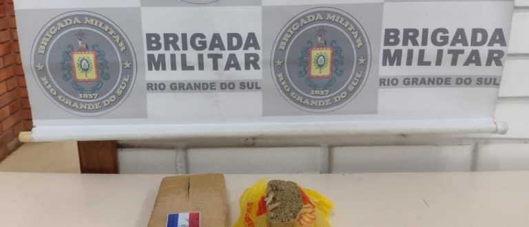 BM apreende quase 1 quilo de maconha no Santo Antônio