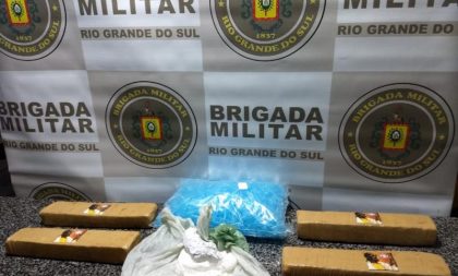 Polícia Rodoviária de Cachoeira do Sul apreende drogas na RSC-287