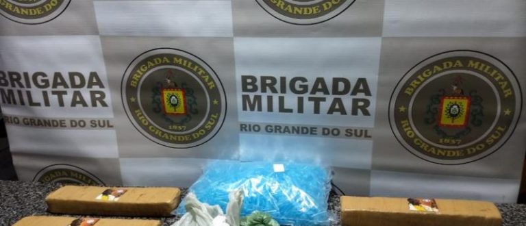 Polícia Rodoviária de Cachoeira do Sul apreende drogas na RSC-287