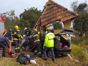 Acidente deixa quatro feridos na RSC-287