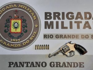 BM de Pantano Grande prende casal por porte ilegal de arma de fogo