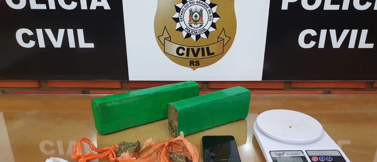 Promorar: Polícia prende homem com tijolos de maconha