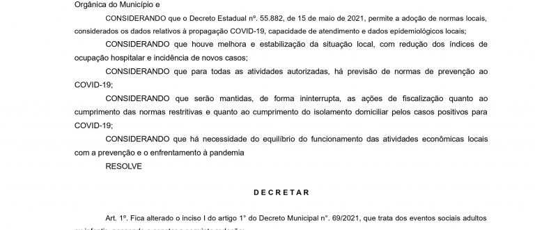 Pandemia em Cachoeira: decreto traz mudança nas regras dos domingos