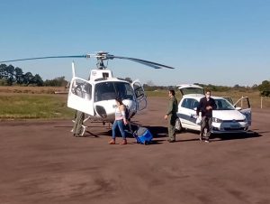 Helicóptero da BM garantiu transporte de órgãos captados no HCB