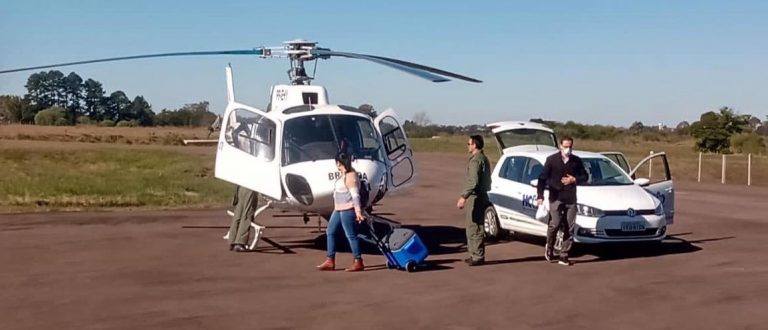 Helicóptero da BM garantiu transporte de órgãos captados no HCB