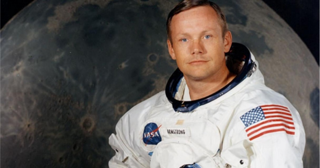 Neil Armstrong / 21 de julho / Crédito: Reprodução