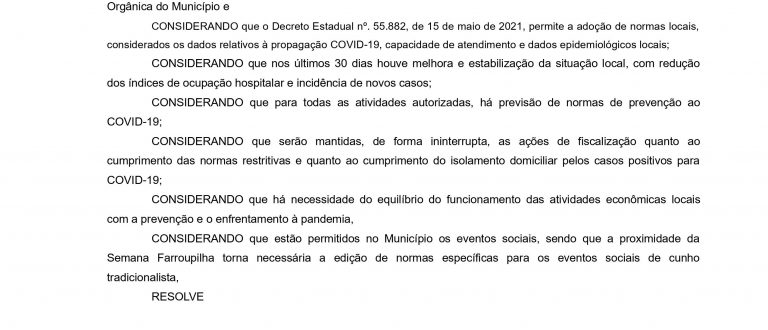 Decreto traz flexibilizações para ramo de alimentação