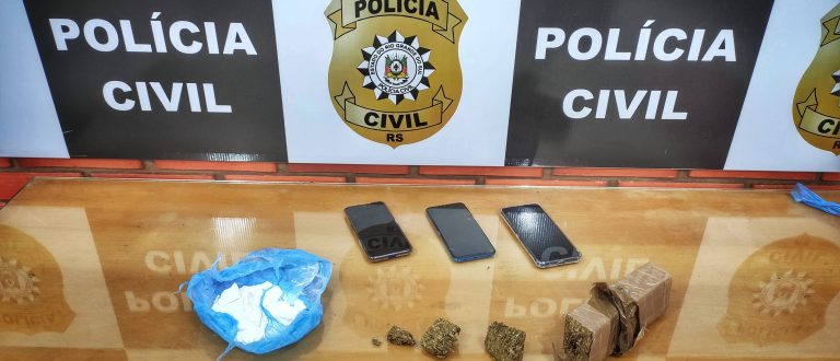 Polícia prende três por tráfico na BR-153