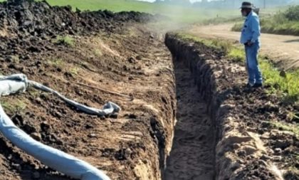 Obra emergencial na barragem do Capané permite retomada de irrigação de lavouras de arroz