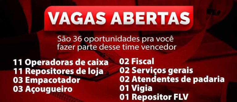 Rede Tischler abre 36 vagas de emprego em diversos setores