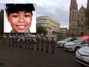 BM presta homenagem para policial cachoeirense Marciele Alves