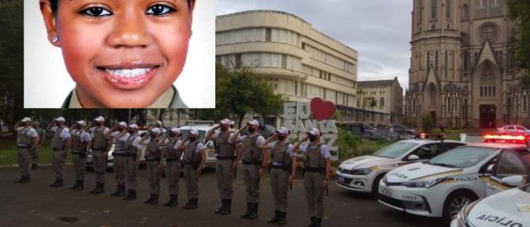 BM presta homenagem para policial cachoeirense Marciele Alves