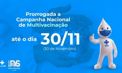 Campanha de multivacinação é prorrogada até o fim do mês