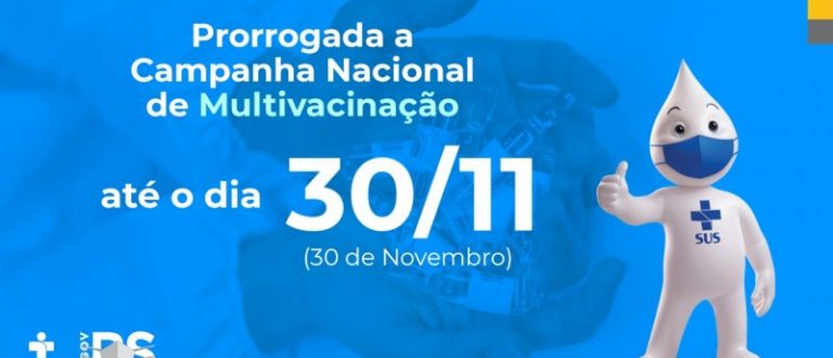 Campanha de multivacinação é prorrogada até o fim do mês