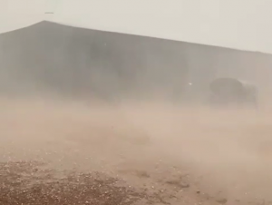 VÍDEO mostra o momento do temporal na Porteira Sete