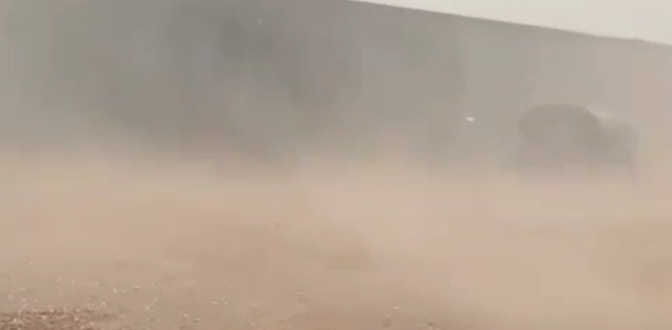 VÍDEO mostra o momento do temporal na Porteira Sete